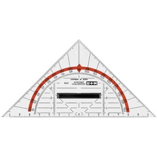 M+r, Massstab, Geometriedreiecke - Abnehmbarer Griff (140 mm)