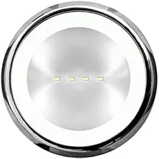 Balizas LECU/A RS (BT,CHR-B) - Tensión alimentación: 220-230V 50/60Hz - Color difusión: Blanco - Color embellecedor: Cromo brillo - Caja de empotrar: Blanco frío - Color LEDs: Inexistente