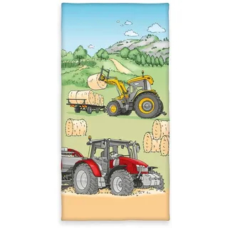 Herding Traktor Badetuch 75 x 150 cm mehrfarbig