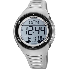 Bild Herren Digital Gesteppte Daunenjacke Uhr mit Kunststoff Armband K5807/1