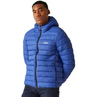 Regatta Herren Mens Hooded Marizion Water Repellent Padded Puffer Jacket Gefütterter Mantel, Moroccan Blue(Piquant Green),