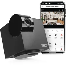 Bild GoSmart Überwachungskamera mit WiFi und App, Indoor Smart Home Tierkamera, rotierende 3MP/1296p IP-Kamera kompatibel mit Alexa, Google Assistant, neigbar und schwenkbar