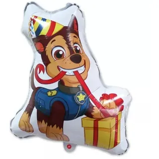 Paw Patrol: Folienballon Chase mit Geschenk - 49 x 60 cm