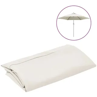 vidaXL Ersatzbezug für Sonnenschirm Sandweiß 300 cm