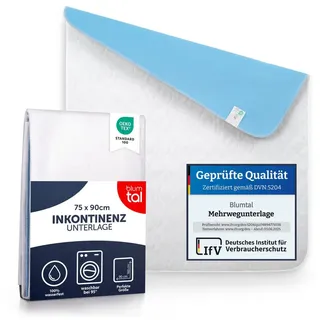 Blumtal Inkontinenzunterlage waschbar 75 x 90 cm weiß