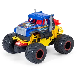 Dickie Toys - Sharp Eagle Monstertruck ab 3 Jahre (18 cm) - Mack Trucks LKW als Monster-Truck mit coolem Licht & Sound, Spielzeug-Auto für Kinder mit Friktion und Gummireifen, inkl. Batterien