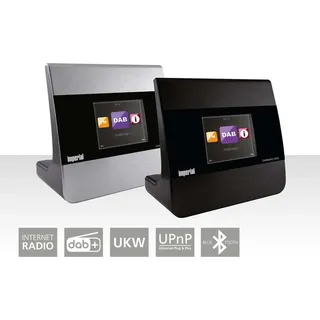 Imperial DABMAN i400 silber Internet DAB+ Radio Digitalradio-Empfangsteil mit Bluetooth - Schwarz