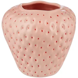 Butlers Vase Strawberry , Pink , Keramik , 16 cm , Dekoration, Vasen, Keramikvasen