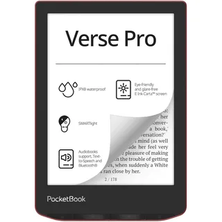 PocketBook Verse Pro Color 2023 16 GB ohne Werbung Rot