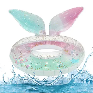 Mermaid Swimming Ring, Schwimmring Für Erwachsene, Pvcschwimmring Aufblasbar, Für Pool-Party-Dekorationen, Party Im Freien Am Meer, Nach Der Inflationäußerer Durchmesser (72cm)