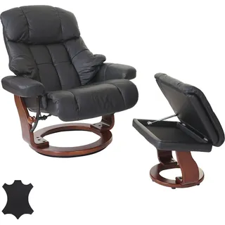 Calgary Xxl Relaxer 180 Mit Hocker - Schwarz