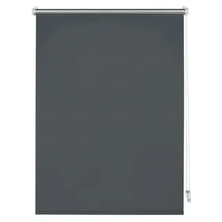 Deco Company Thermo-Rollo ohne Bohren mit Thermo-Rückseite, Klemm-Montage, Höchste Lichtreflektion, Energiesparend, Lichtundurchlässig, Alle Montage-Teile inklusive, Anthrazit, 70 x 150 cm
