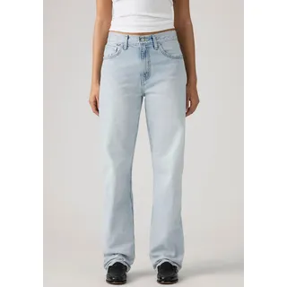 Dad-Jeans LEVI'S "EASY DAD", Damen, Gr. 28, Länge 30, fate and destiny, Denim/Jeans, Obermaterial: 100% Baumwolle, unifarben, regular fit lang, Jeans Dad-Jeans, im Five-Pocket Style