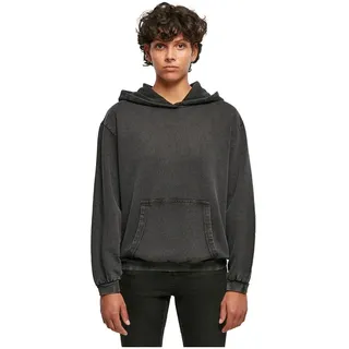 Build Your Brand Acid Washed Oversize Kapuzenpullover - Black - M