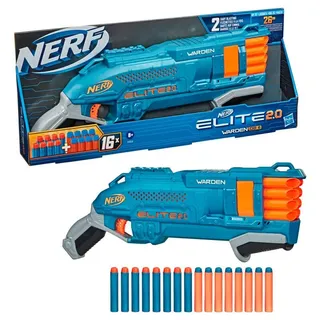 Nerf Warden Db 8 Elite 2.0 Pistole - Blue / Orange - One Size