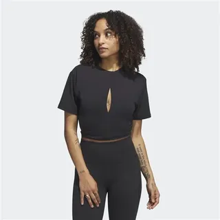 adidas Damen Yga St T Tshirt, Schwarz, M