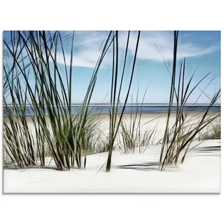 Artland Glasbild »Düne«, Strand, (1 St.), in verschiedenen Größen, blau