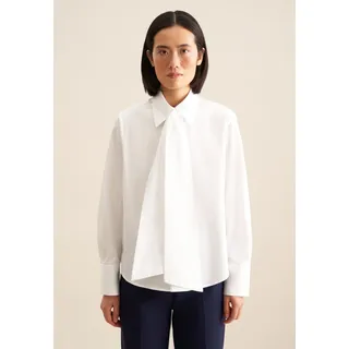 seidensticker Schluppenbluse »Schwarze Rose« 1/1 Kragen Uni, weiß