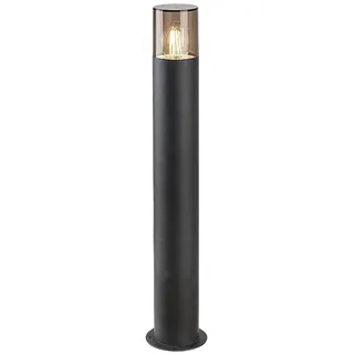Rabalux 7159 Außenstehleuchte Teplice, E27, Aluminium, schwarz-grau, rund, Modern, ø80mm - Schwarz