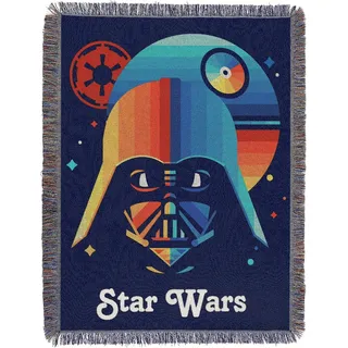 Northwest Star Wars Disney's, Moonrise Woven Tapestry Throw Blanket, 48" x 60", Multi Color