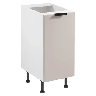 Unterschrank SALERNO mit einer Tür – Breite 40 cm, weiß/beige
