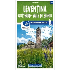 Leventina Gotthard - Valle di Blenio 43 Wanderkarte 1:40 000