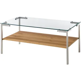 MCA Furniture Glasgow Eiche Edelstahl braun 110 x 46 x 60 cm