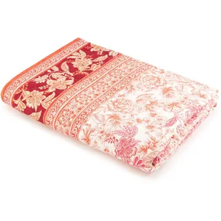 Bassetti CAPODIMONTE Tagesdecke aus 100% Baumwolle in der Farbe Koralle R1, Maße: 240x255 cm - 9328509