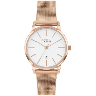 Breil Damen Armbanduhr Avery in der Farbe Rosegold mit Edelstahlarmband, Gehäusedurchmesser: 32 mm, EW0515