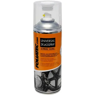 FoliaTec Universal 2K Lackspray Hitzebeständig schwarz glänzend 400 ml