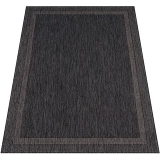 Paco Home Teppich »Roma 272« rechteckig 4 mm Höhe Flachgewebe, meliert, mit Bordüre, In- und Outdoor geeignet Paco Home anthrazit B : cm 1 Stk.
