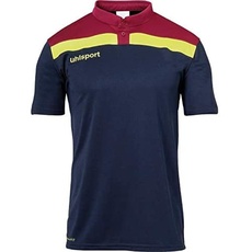 Bild Offense 23 Polo Shirt Poloshirt, Marine/Bordeaux/Fluo gelb, L
