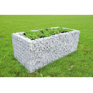 Gabionen-Hochbeet B 200 cm x T 100 cm x H 80 cm