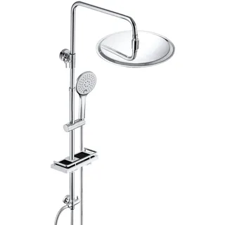 JOHO Regenduschset Duschsystem ohne Armatur Chrom 25 cm