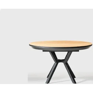 Küchentisch Braun Runder Esstisch Luxus Esszimmertisch Esszimmer Holz - Braun