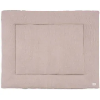 Jollein Krabbeldecke für Baby - 75x95cm - Geeignet für Laufstall Baby - Baumwollmischung - Kuschelig Weich - Spielmatte Baby - Sprinkle Knit Rose