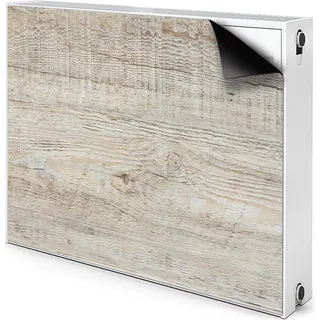 Magnet Radiator Magnet Mat Heizkörperverkleidung Heizkörper-Abdeckung Heizung 90x60 cm  - Altes Holz - Grau
