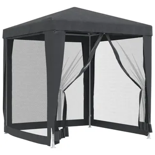 vidaXL Partezelt 2 x 2 m inkl. 4 Seitenteile Anthrazit