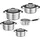 SILENCE PRO Topf-Set 5-tlg. Kochtopf + Bratentopf + Stieltopf