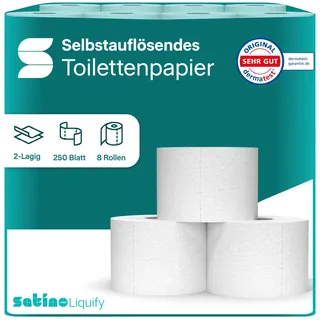 Wepa Toilettenpapier 2-lagig wasserlöslich 8 Rollen