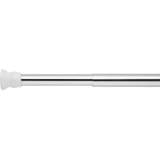 Ridder Wien Duschstange ohne Bohren, Klemmstange, Duschvorhangstange, Aluminium, Chrom, Ø 25 mm – 70-115 cm
