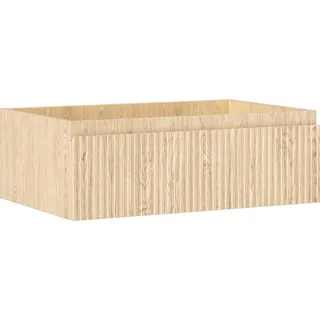 Mexen Rivel Badezimmerschrank unter Waschbecken 70 cm, 1 Schublade, gerillt, Eiche - 91A20-07023-1-BF81 - Braun
