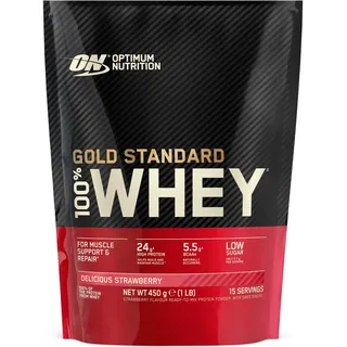 Gold Standard 100% Whey Strawberry Pulver 450 g