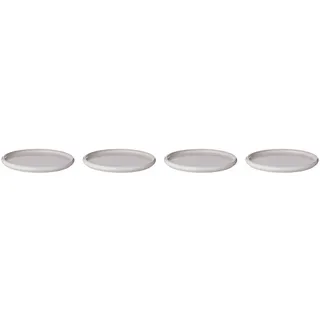 Butlers Teller 4er-Set Boogy 27 cm , Creme , Keramik , 28x2.3x28 cm , Geschirr, Teller, Speiseteller