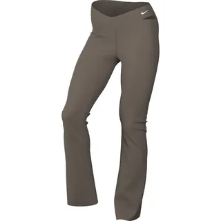 Nike Zenvy Cutout Gerippte, Ausgestellte Leggings Mit Sanftem Halt Und Hohem Bund Für Damen, Mink Brown/Black/White, HJ1846-233, XS