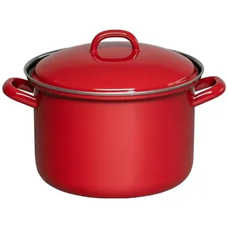 Riess Fleischtopf mit Deckel 18cm rot