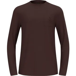 Odlo Langarm Wandershirt Herren Merino 200 I Funktionsshirt Wandern Atmungsaktiv