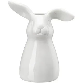 Hutschenreuther Hasen-Vase Weiss Vase 11 cm, Weiß