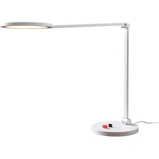 daylight The Company Tricolor LED Dimmbare Augenpflege, 3 Farbtemperaturen, 95+ CRI, entworfen mit auffälligen und sichtbaren Schaltern, Tischlampe, Weiß