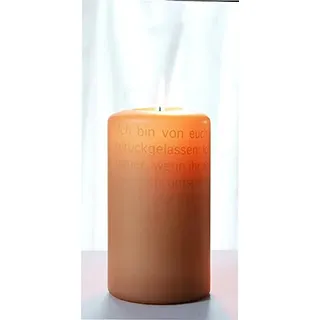Wortlichtkerze Sinntexte TRAUER - ICH BIN VON EUCH GEGANGEN Bulla Design